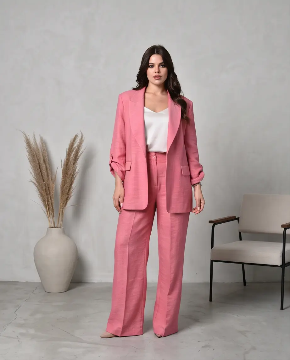 Fuchsia Two Pieces Outfit- LF0626-08