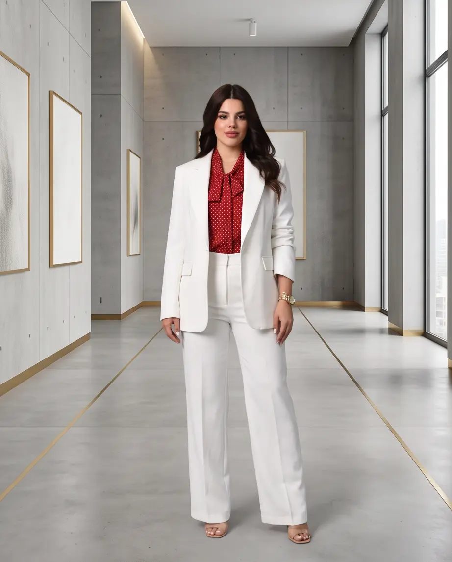 Two Pieces Outfit- LF0626-05 White