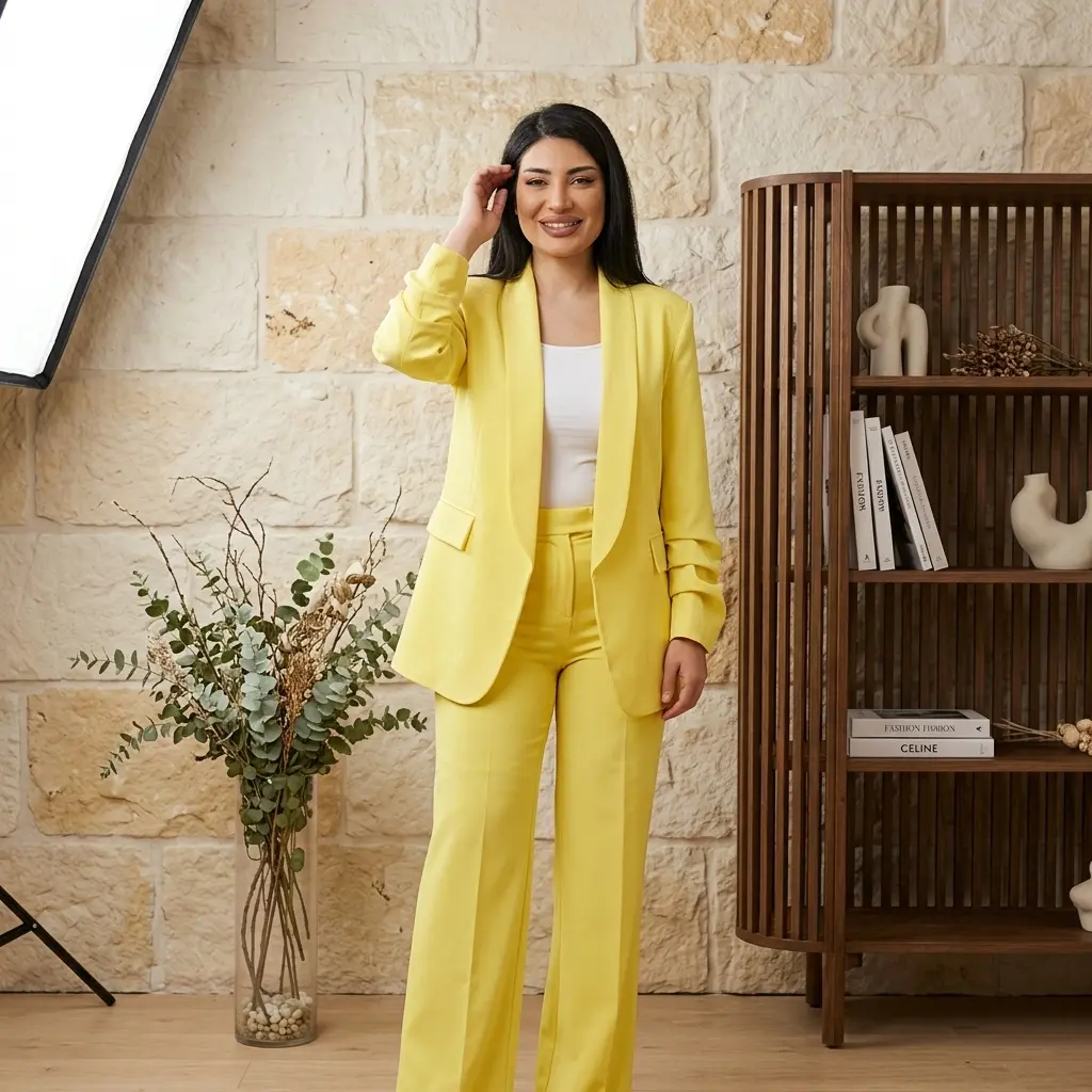 Yellow -  S00034 - Two Piece Outfits