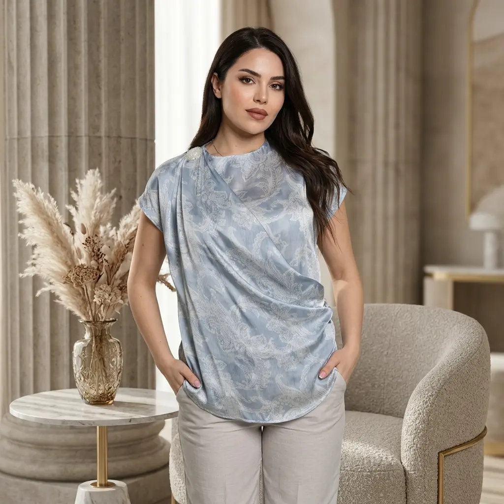 Light Blue Blouse- ST24