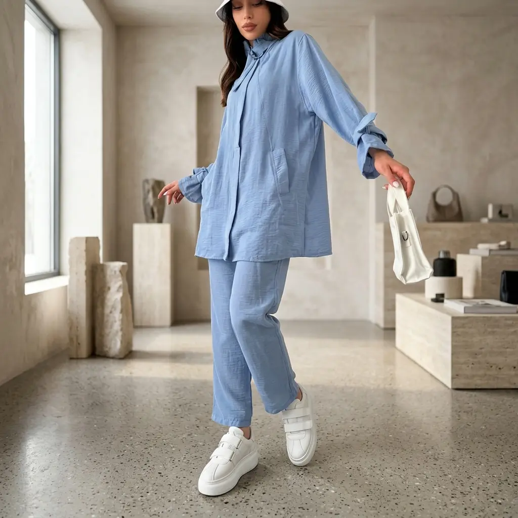 Sky Blue - Two Piece Outfits