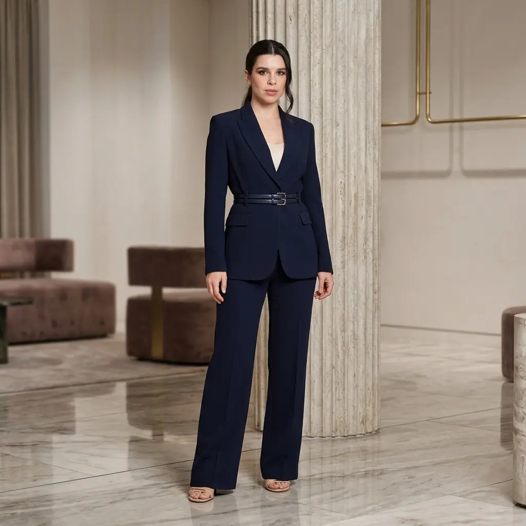 Navy Blue Suit  with two  Belt GC2925-3