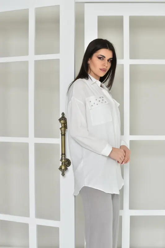 White Casual Shirt - FH06