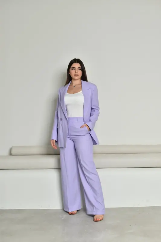 Lilac Color  Two Piece Outfits