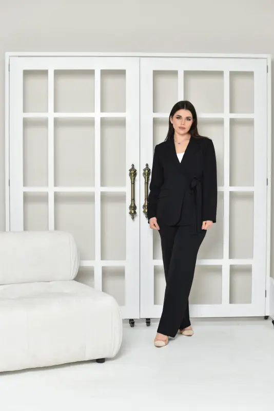 Black two piece outfits with one side- SP03