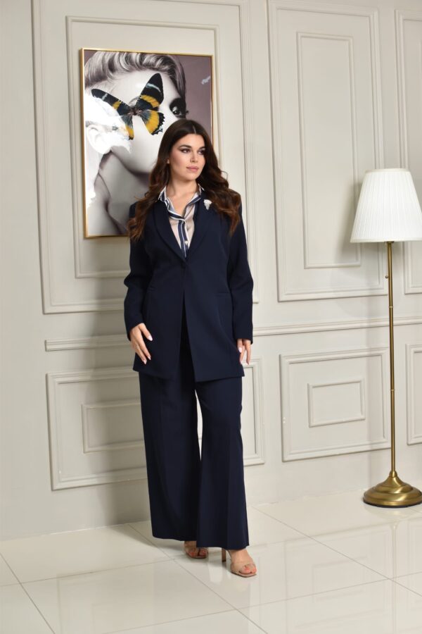 Navy Blue Two Pieces Outfit R0526-02
