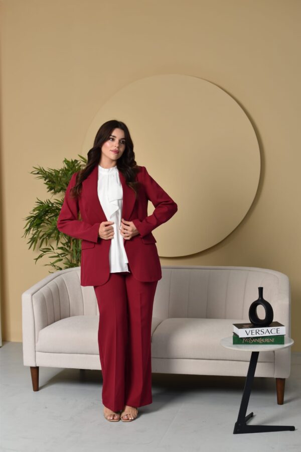 Maroon Two Pieces Outfit- LF0626-02